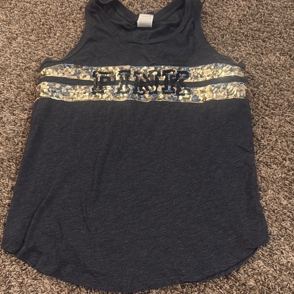 Sequin Embellished Tank Top